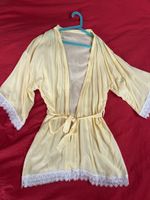 Damen Mantel / Kimono 👘  Gr. S/M Spitze Strandkleid Gelb