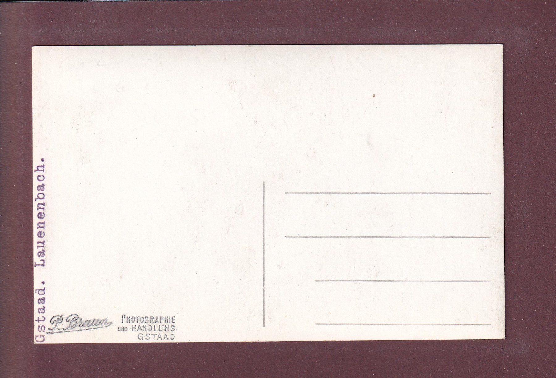 Cartoline postali: Photo - GSTAAD - Lauenenbach – Usato da Pully venduto da nicecards 1