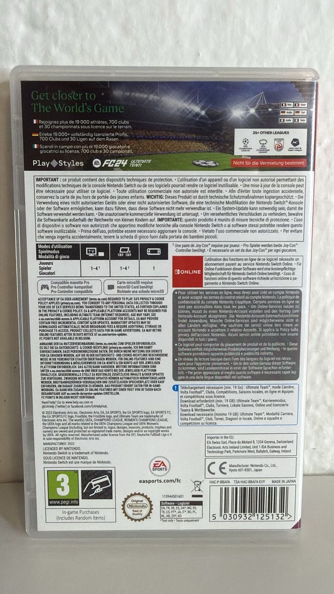 Nintendo Jeux: FC 24 for Nintendo Switch - TOP Condition! ⚽️🔥 – D'occasion à Ehrendingen par bubulence 1