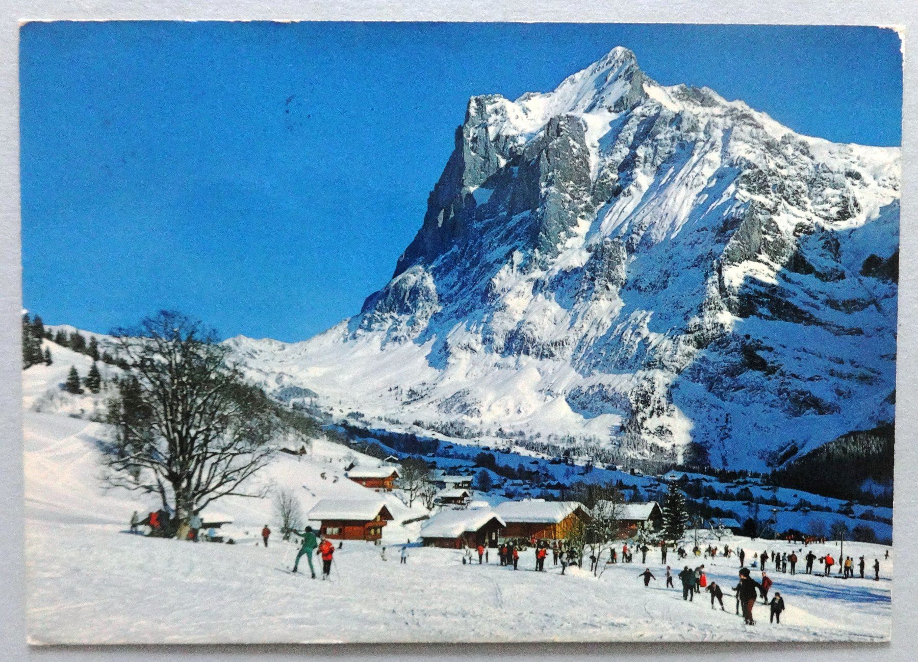Cartoline postali: Grindelwald, Übungsgelände der Skischule – Difettoso da Fétigny venduto da Billy2miny