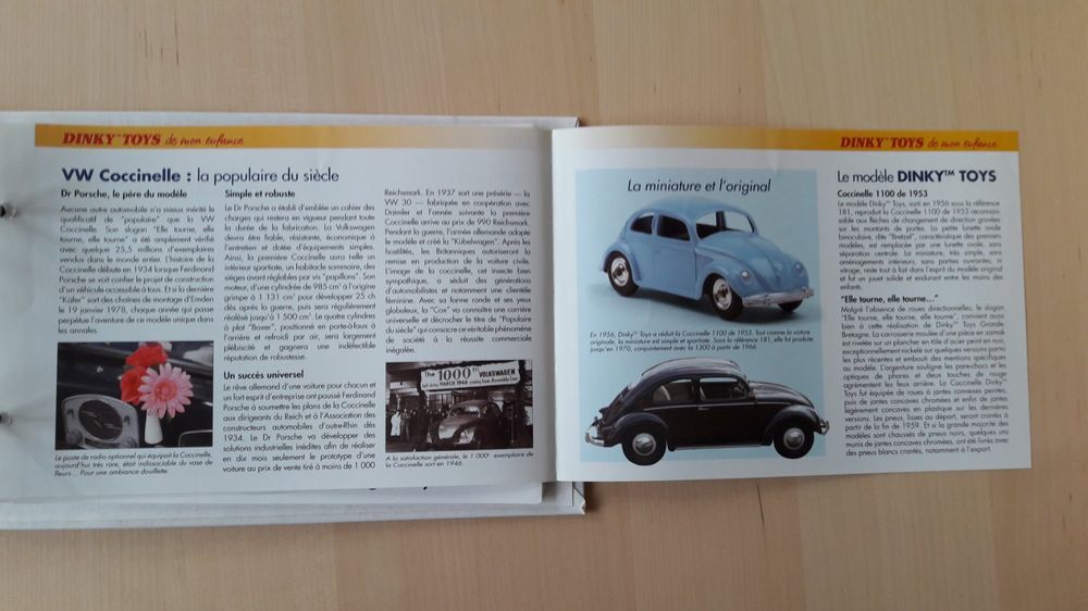 Dinky Toys Meccano Volkswagen Coccinelle PTT Suisse 1959 - 1:43 - Zamak - État D'origine