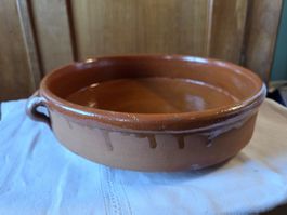 Keramik Terracotta Schale Schüssel innen glasiert