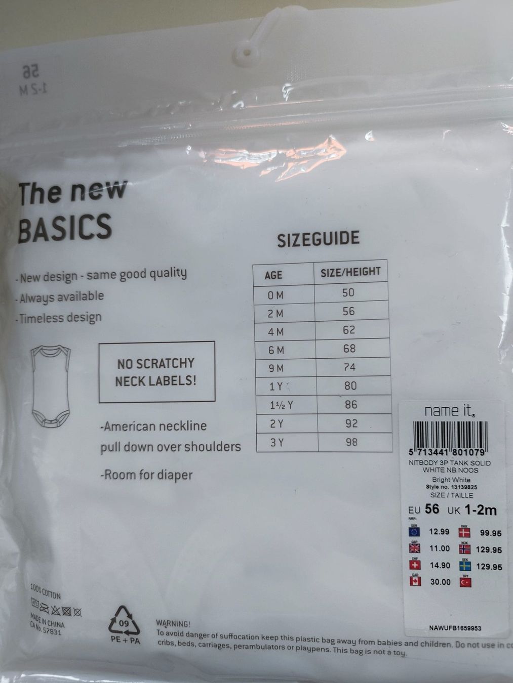 Sous-vêtements: Body Grösse 56 / Neu!! – Neuf avec emballage d'origine à Oberengstringen par miniundmaxi 1