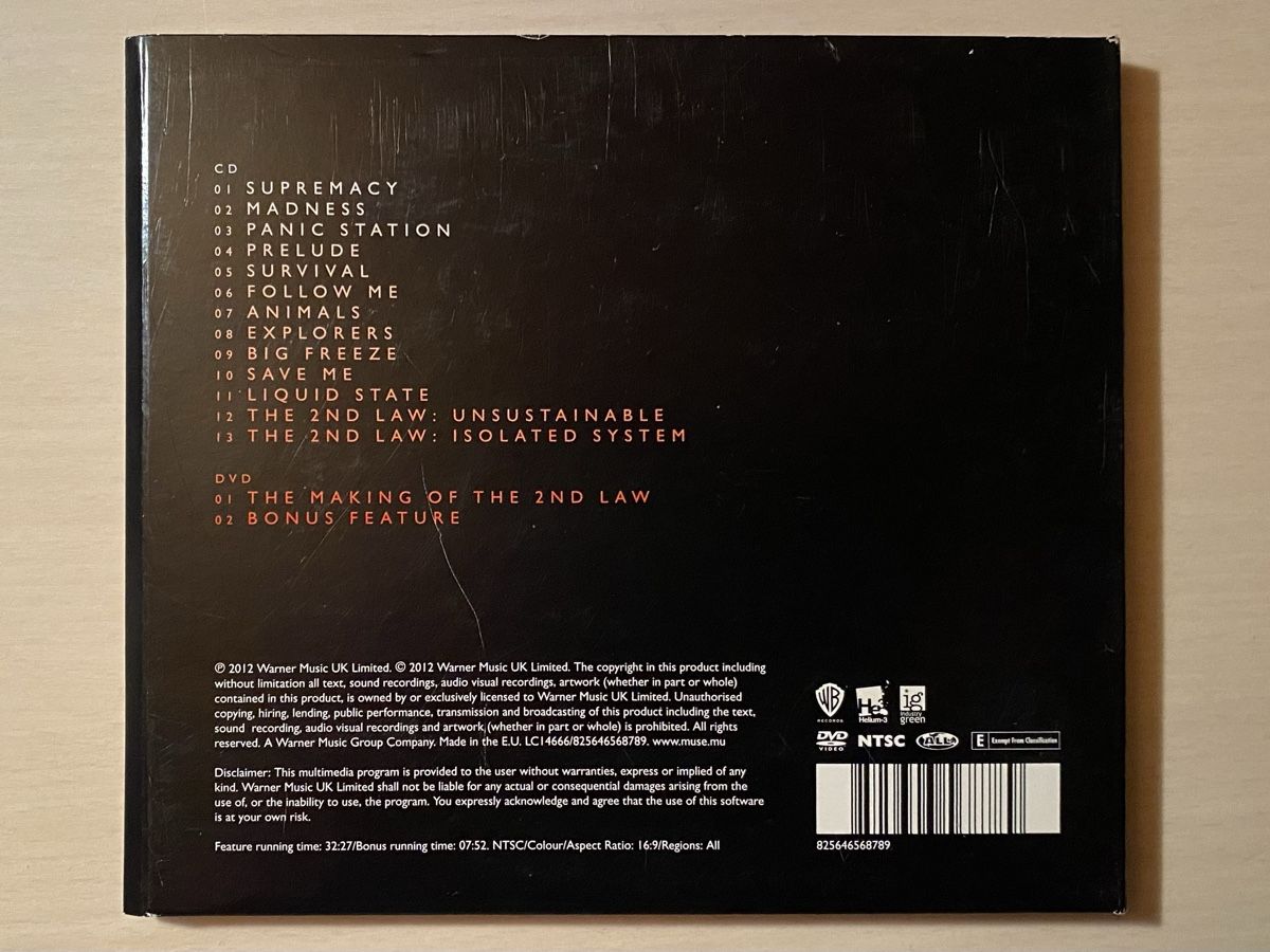 CD: Muse The 2nd Law CD + DVD – Usato da Oberried Brienz venduto da Chyara 1