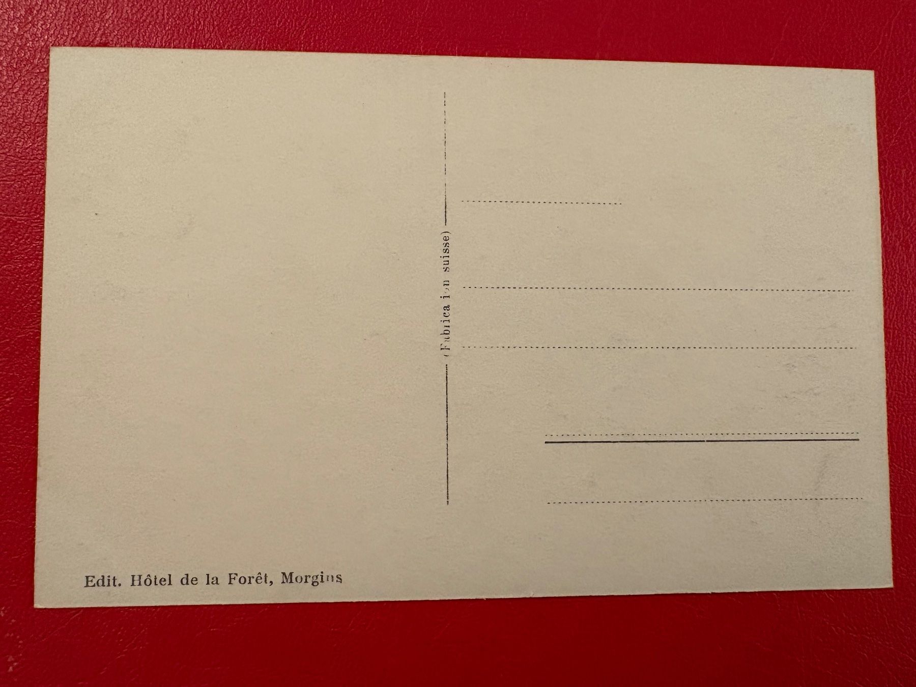 Cartoline postali: Morgins - Hôtel de la Forêt – Usato da St-Légier-La Chiésaz venduto da Theo005 1