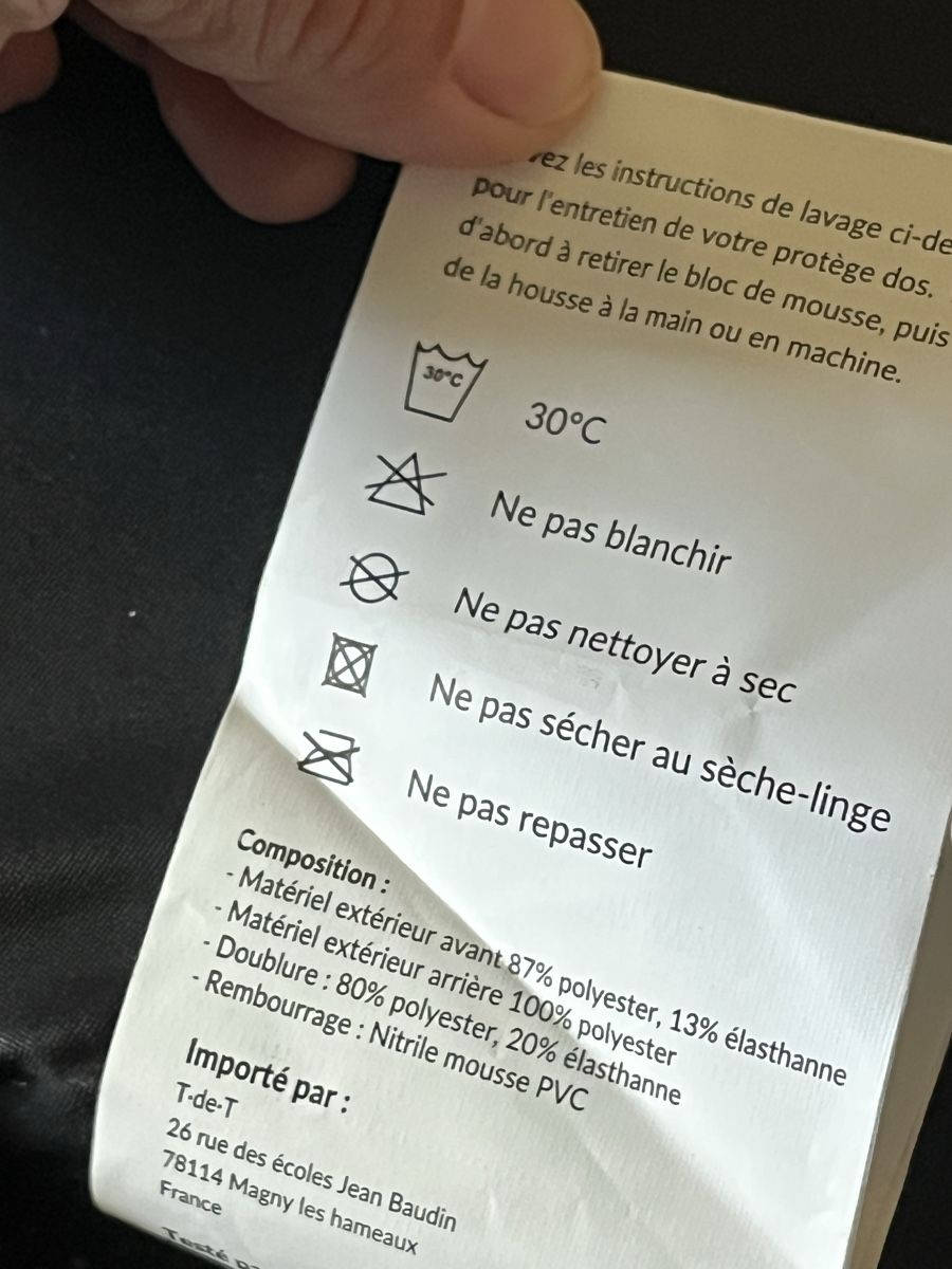 Protezioni & Imbottiture:  Protecteur Dorsal Level 2 Taille L – Nuovo e nell'imballaggio originale da Genève venduto da ct_fqr8 4