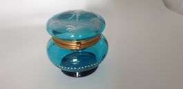 Antike blaue Glasdose