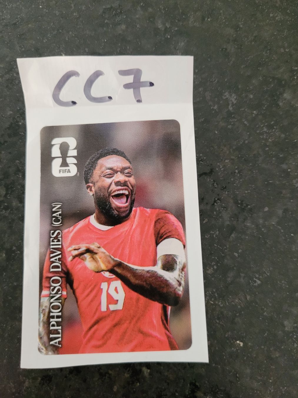 Panini Carte collezionabili: Alphonso Davies (CAN) CC7 – Nuovo e nell'imballaggio originale da Gisikon venduto da Flowerpower92