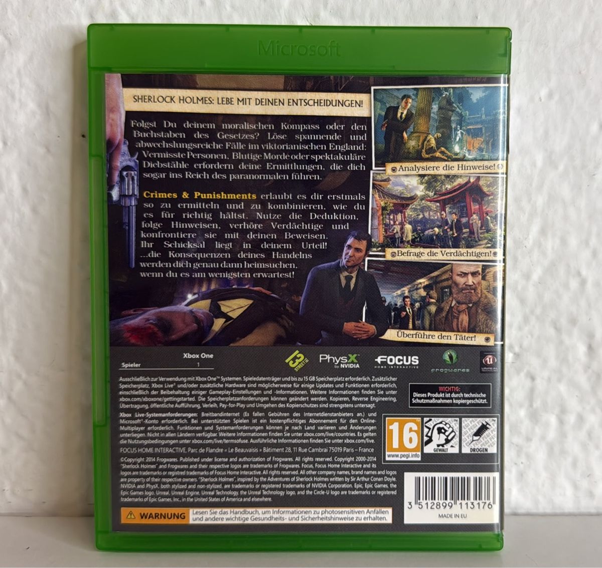 Microsoft Spiele: Xbox One Game Crimes & Punishments Sherlock Holmes – Gebraucht aus Ehrendingen von bubulence 1