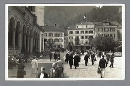 1942, BAD RAGAZ, INNENSEITE, BELEBT.