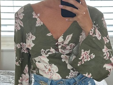 Top: Zara Crop-Top Leinen  / Bluse Gr. S/M – Usato da Glattpark(Opfikon) venduto da mar_j7yg 1
