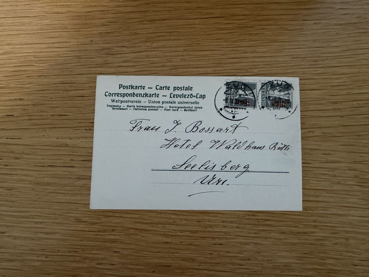 Cartoline postali: Ansichtskarte Gruss aus Laufenburg 1921 – Usato da Murgenthal venduto da Tina_4055 1