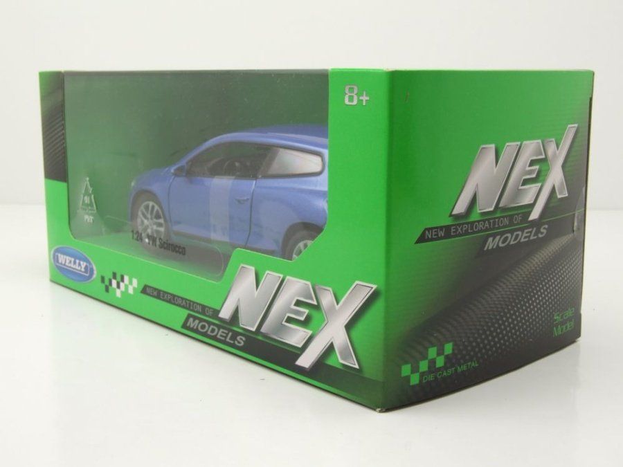 Volkswagen Modellini d'auto: VW Scirocco III Coupé Phase I 2008-2014 blau met.       1:24 – Nuovo e nell'imballaggio originale da Gerlafingen venduto da espero88 9