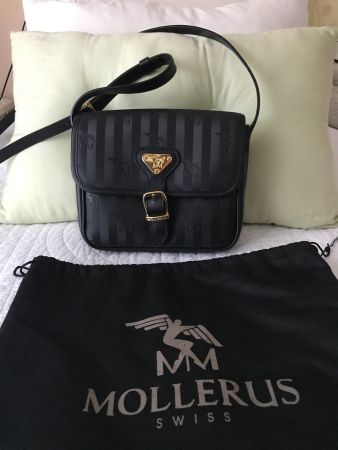 Mollerus Umhängetasche Maggia schwarz-gold t333