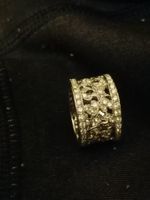 Ring Italien gestempelt Zirkonia, Grösse 17mm, Top Zustand