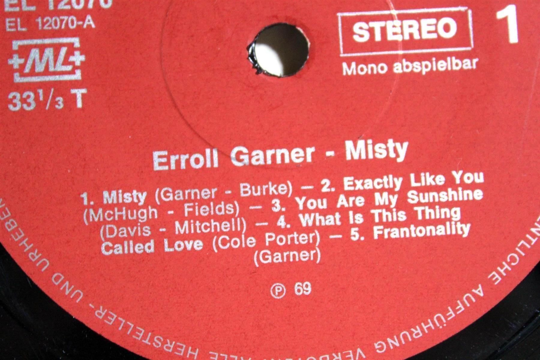 Wolle: ERROLL GARNER: Misty – Gebraucht aus Bern von kultiges 5