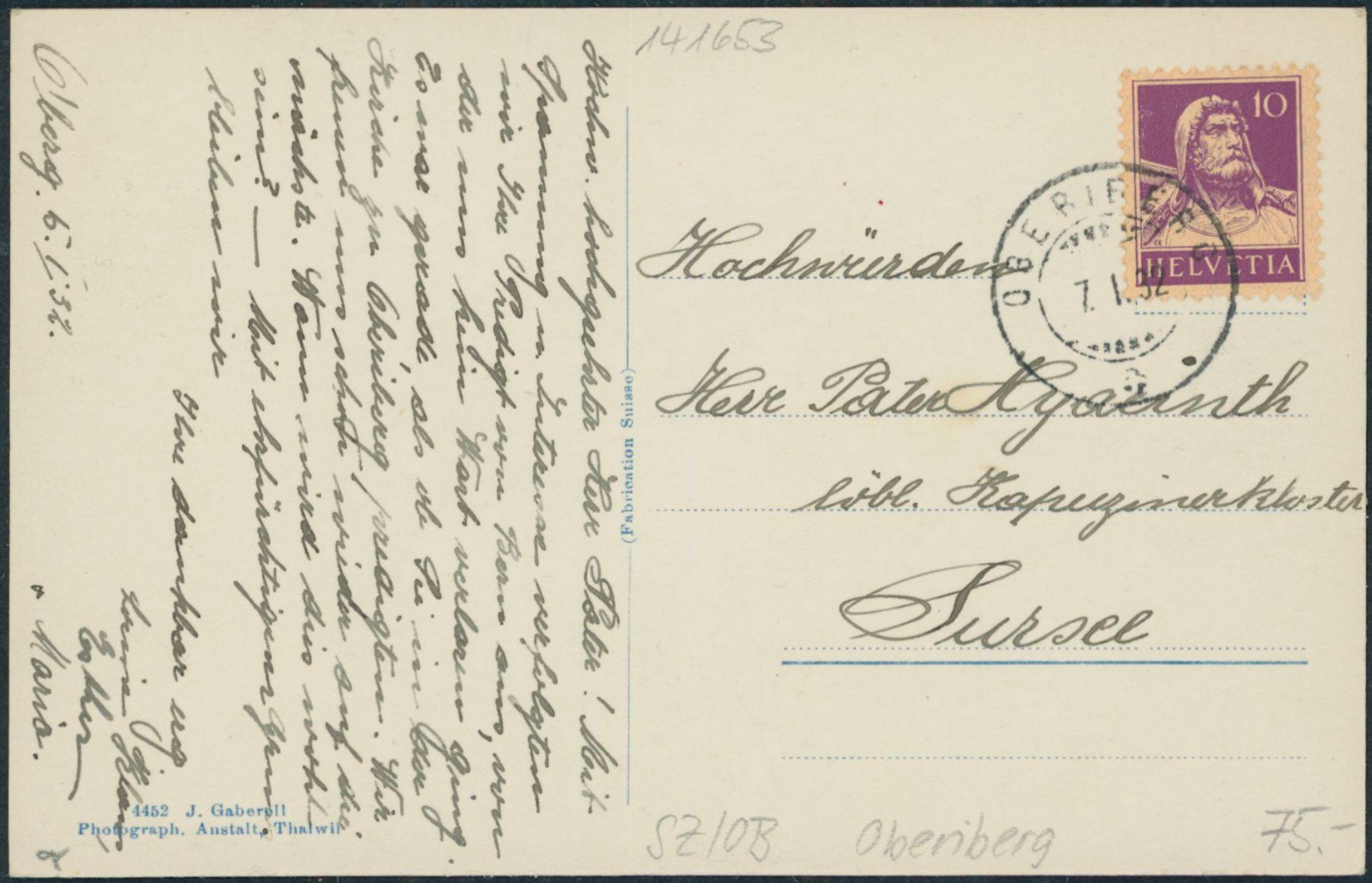 Cartes postales: SZ Oberiberg – Neuf (Voir description) à Schindellegi par dormay 1