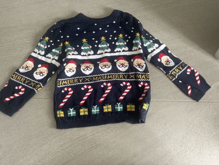 Maglione natalizio H&M con renne e babbo natale taglia 86