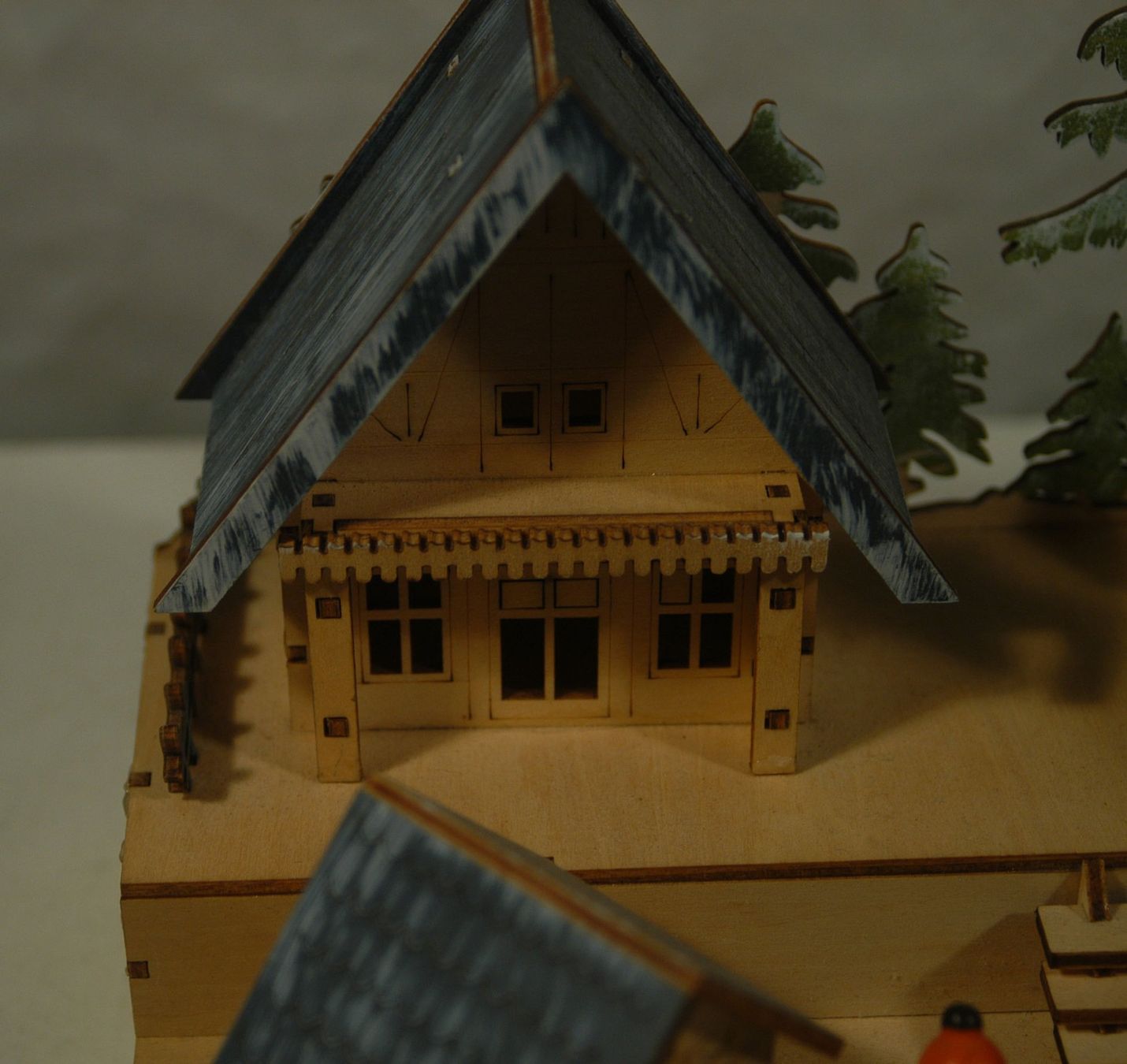 Tutte le decorazioni: Holz Miniatur Winterdorf mit Beleuchtung – Nuovo (secondo la descrizione) da Herisau venduto da Wisen 4