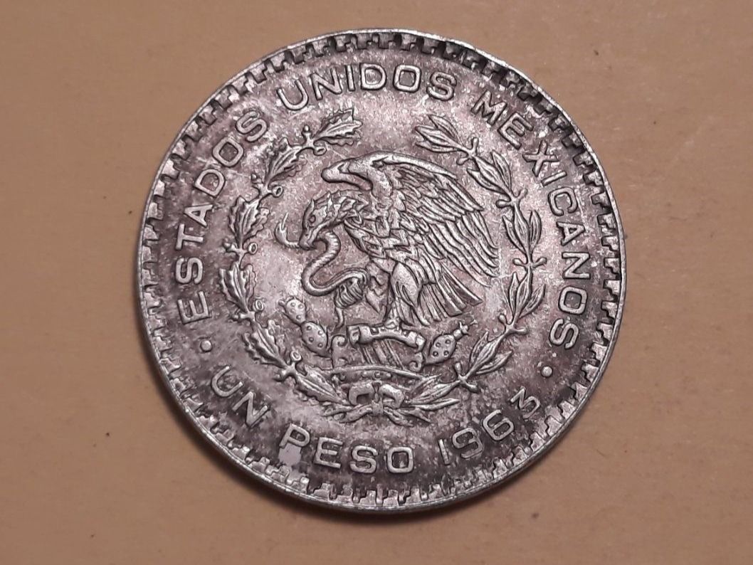 Alle Münzen: Mexiko 1 Peso 1963 Billon Silber – Gebraucht aus Buchs SG von  1