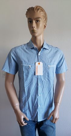 Neues FreeSoul Herren Hemd, Gr. S, hellblau