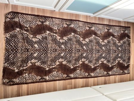 neuer Schal aus Seide+Wolle. Animal Print