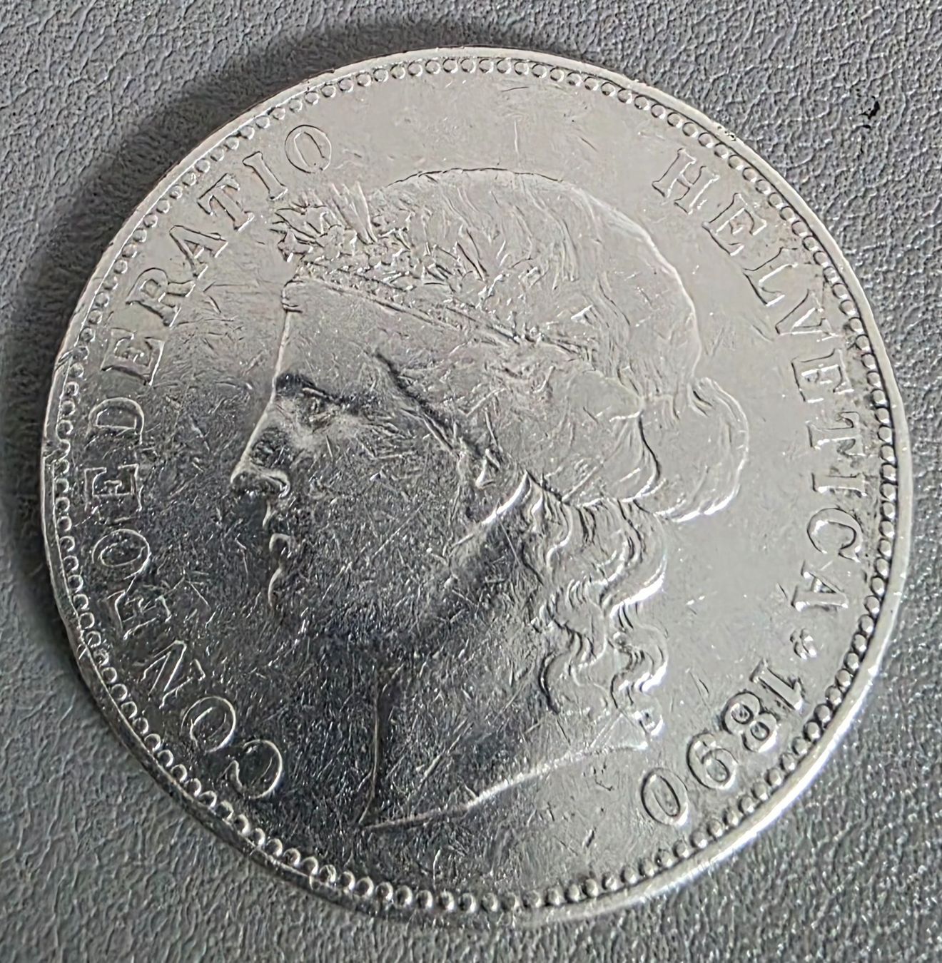 Alle Münzen: 5 Fr. 1890 - 25 gram – Gebraucht aus Niederuzwil von 262305