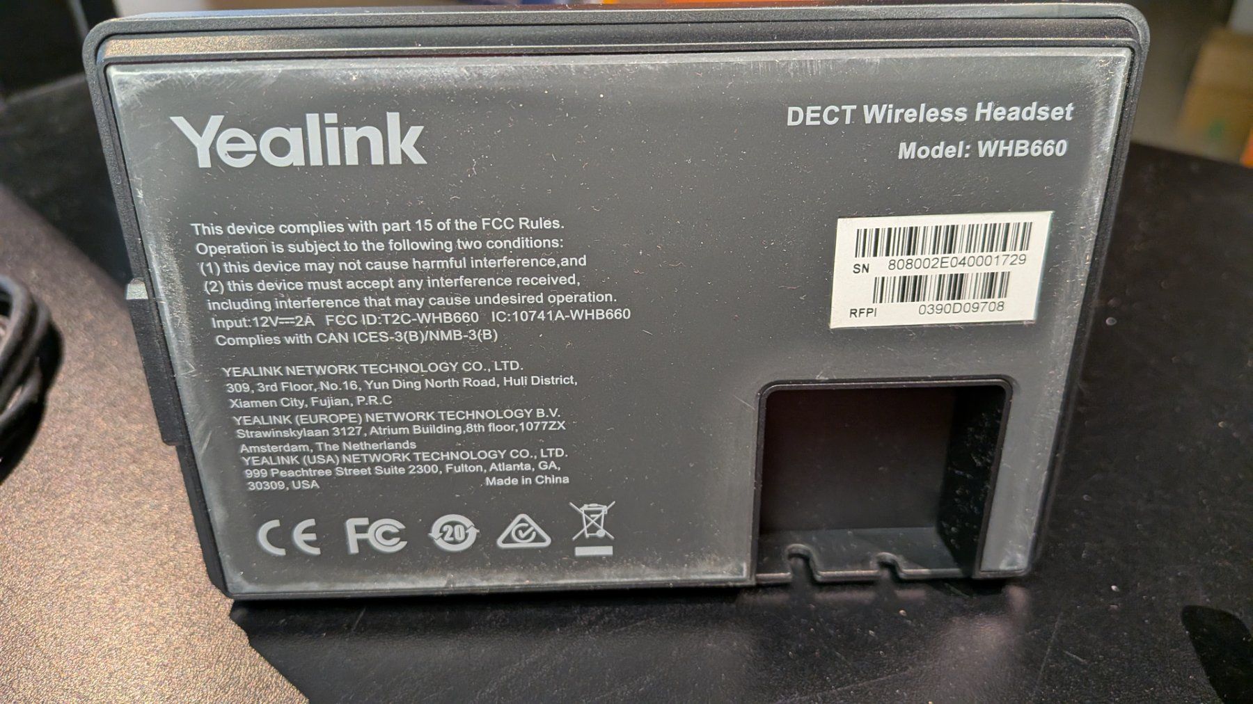 Yealink Kopfhörer: Yealink Headset mit Ladestation WHB660 – Gebraucht aus Herisau von rfsg 3
