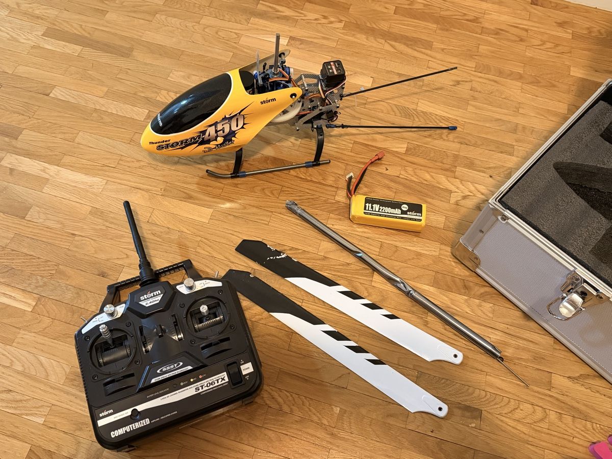 Thunder Tiger Modellismo RC: RC Helikopter Thunder Storm mit Koffer – Usato da Zürich venduto da Gadgets2020 3