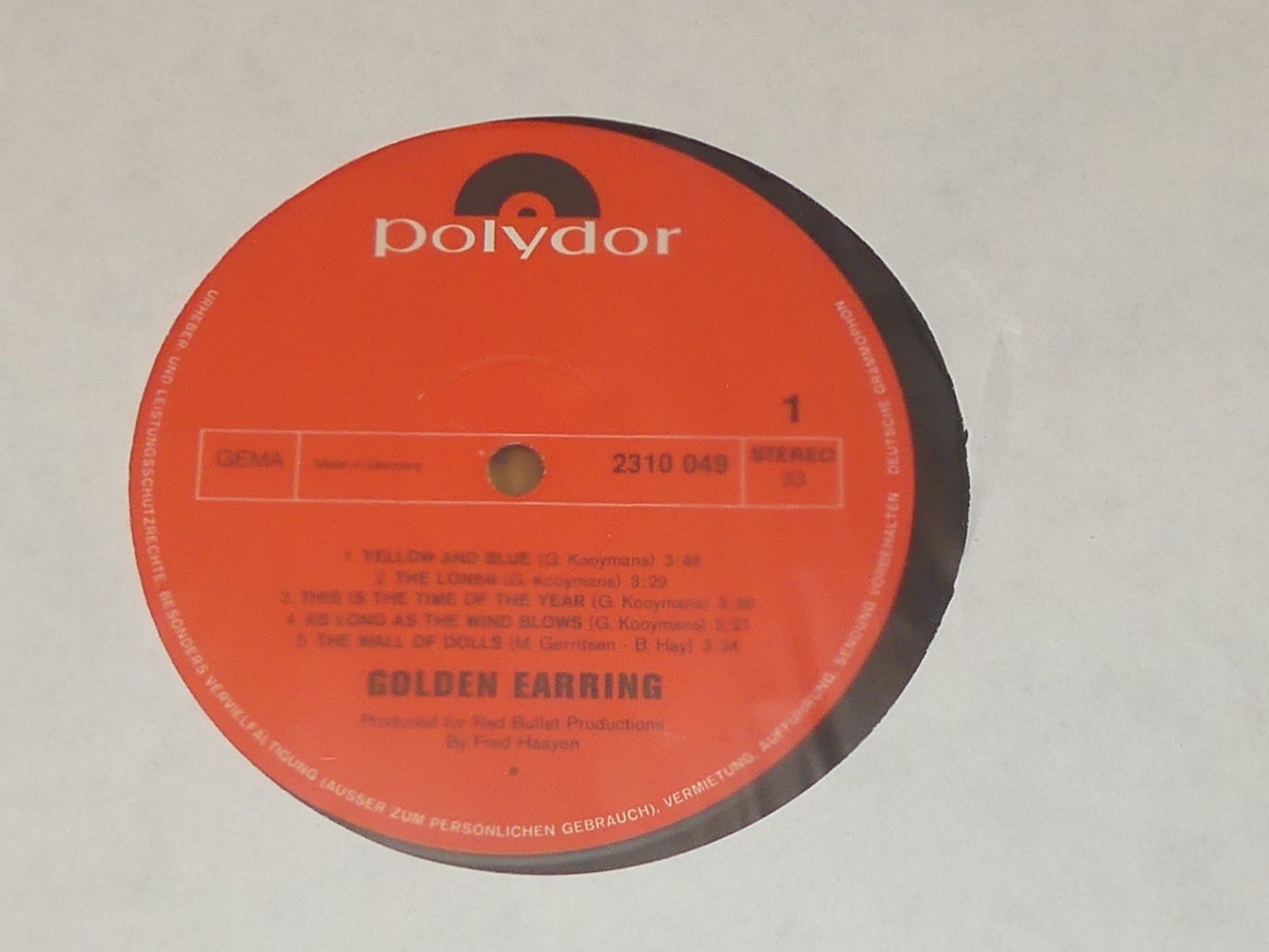 Dischi in vinile: GOLDEN EARRING: SAME - POLYDOR - ED-1 – Nuovo (secondo la descrizione) da Fahrwangen venduto da Swirl2 4