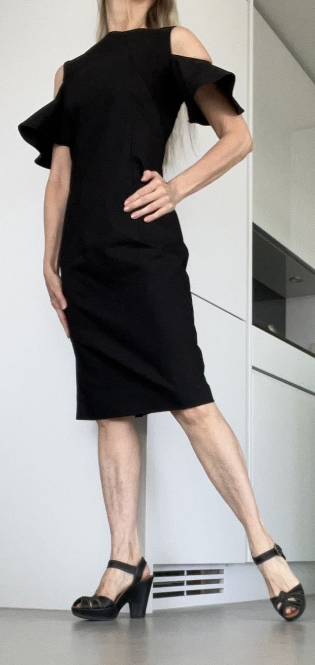 Zara Kleider: Elegantes schwarzes Baumwoll-Cochtail-Kleid – Gebraucht aus Horgen von Esterina 4