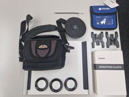Diverses Fotomaterial (Filter,Tasche,Kabelauslöser u.s.w.)