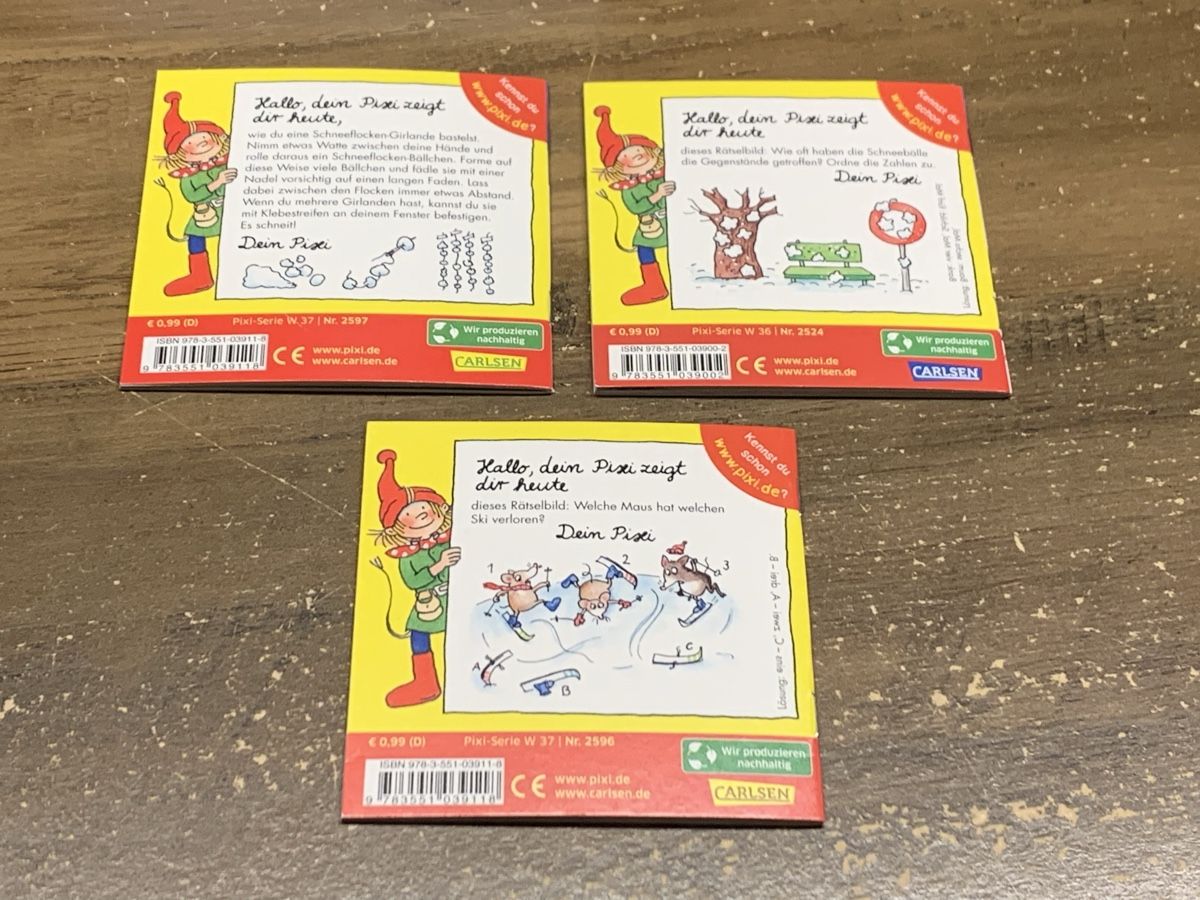 Bücher: 3er Set Pixi Büchlein – Gebraucht aus Buus von 2013dp 1