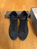 Hogan Suede High-Top Sneakers - Size 8 - Dark Blue - G