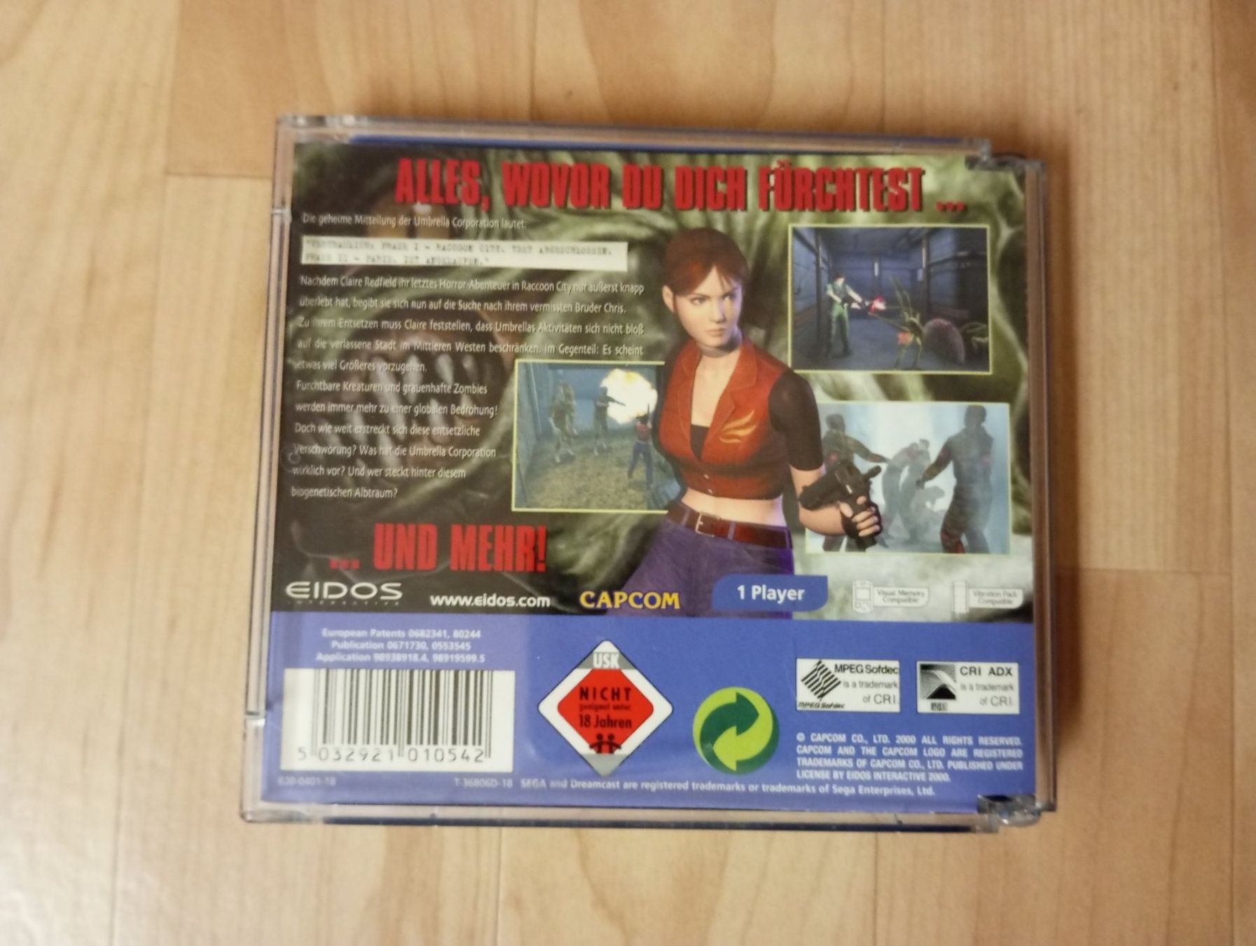 Capcom Spiele: Resident Evil Code Veronica (D) - SEGA Dreamcast (PAL) – Gebraucht aus Cottens FR von  3