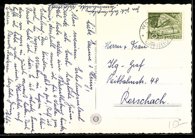 Cartes postales: Waldstatt /Säntis, Blick über den Ort – D'occasion à Berlin par bartko-reher 1