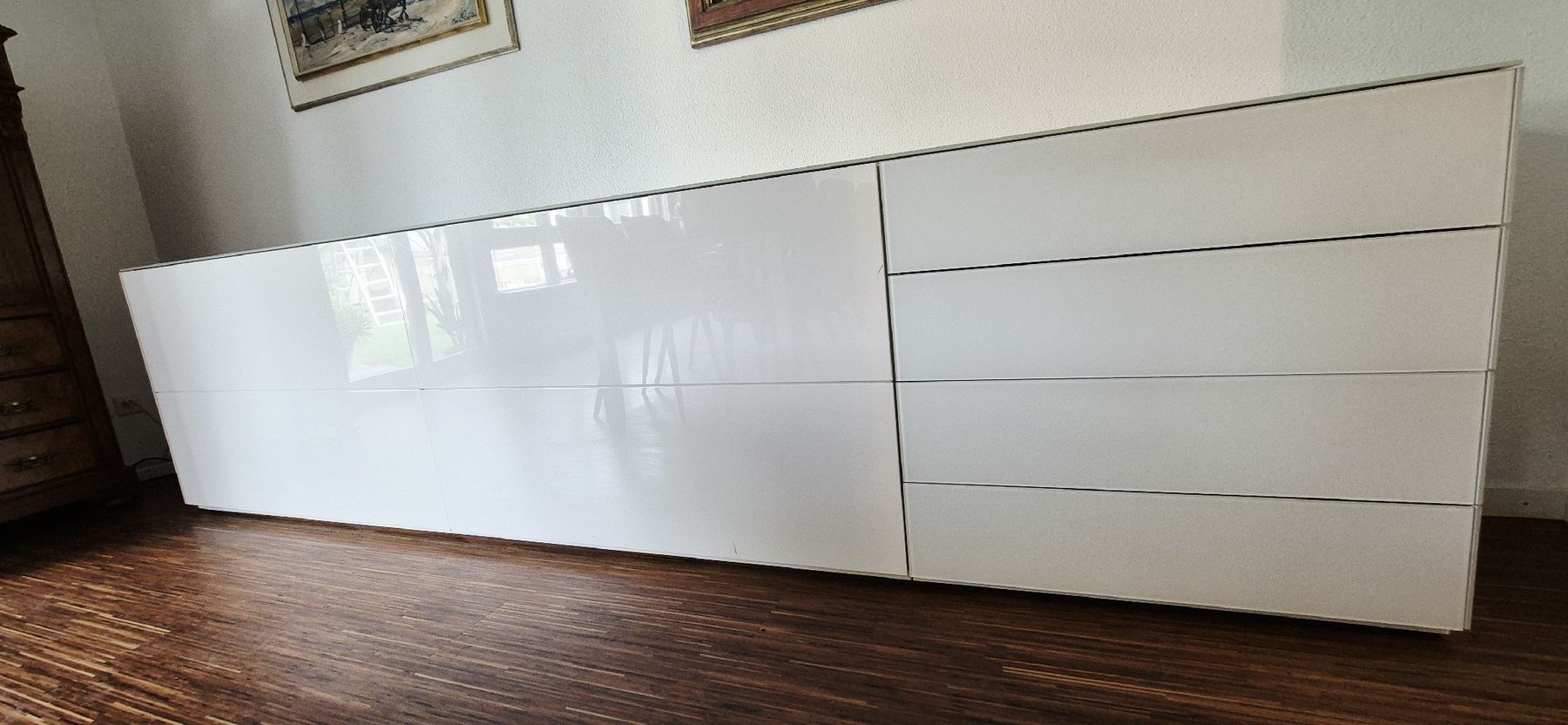 Kommoden: Sideboard weiss lackiert mit Mattglasabdeckung und Schublade – Gebraucht aus mettmenstetten von choice01 1