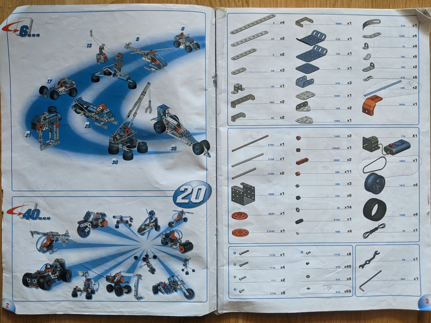 Meccano Kit di costruzioni: Meccano 6520, 20 montages différents – Usato da Villars-Burquin venduto da Julian_Roro 1