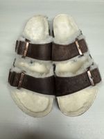 Birkenstock Arizona Shearling Cuir marron T.41
