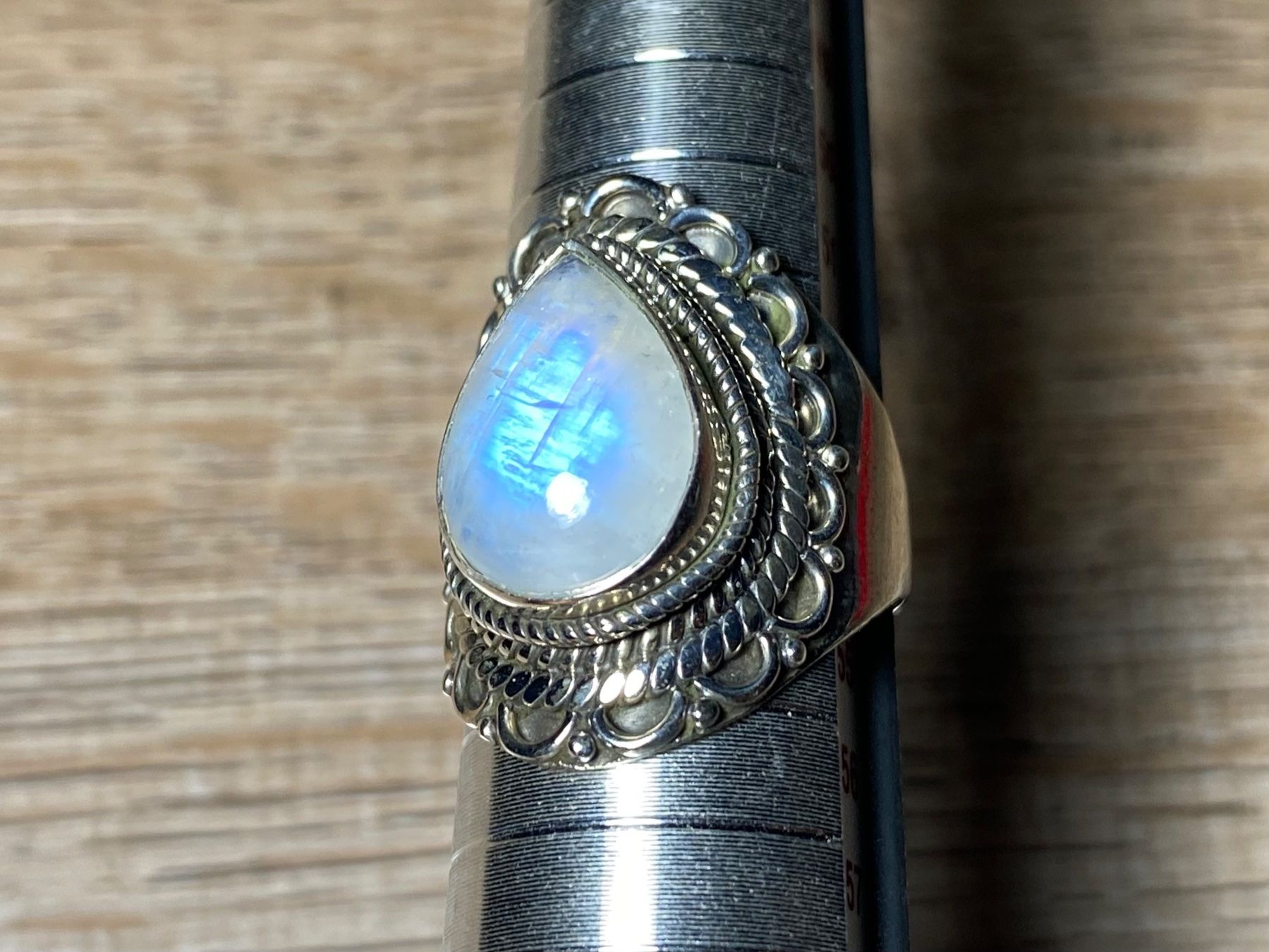 Anelli: Orientalischer Silber 925 Ring mit natürlichem Mondstein – Nuovo e nell'imballaggio originale da Laax venduto da Kiki_Kingdom3 5