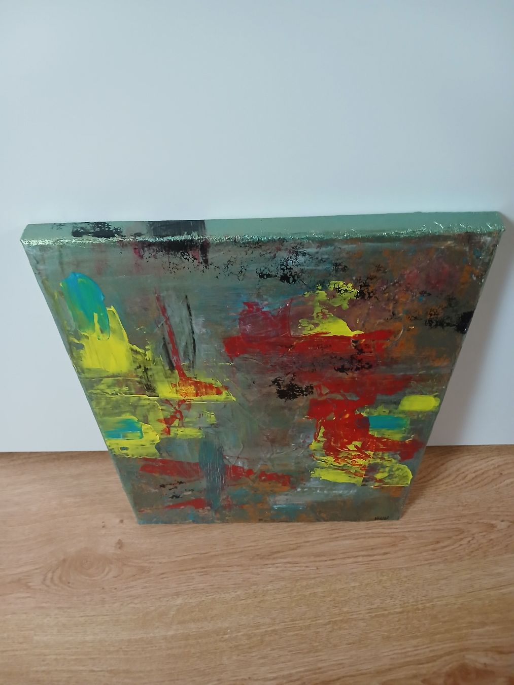 Dipinti: Painting: "Headless Thoughts", canvas frame, 30 x 40 cm – Nuovo e nell'imballaggio originale da Turbenthal venduto da viw_48fr 3