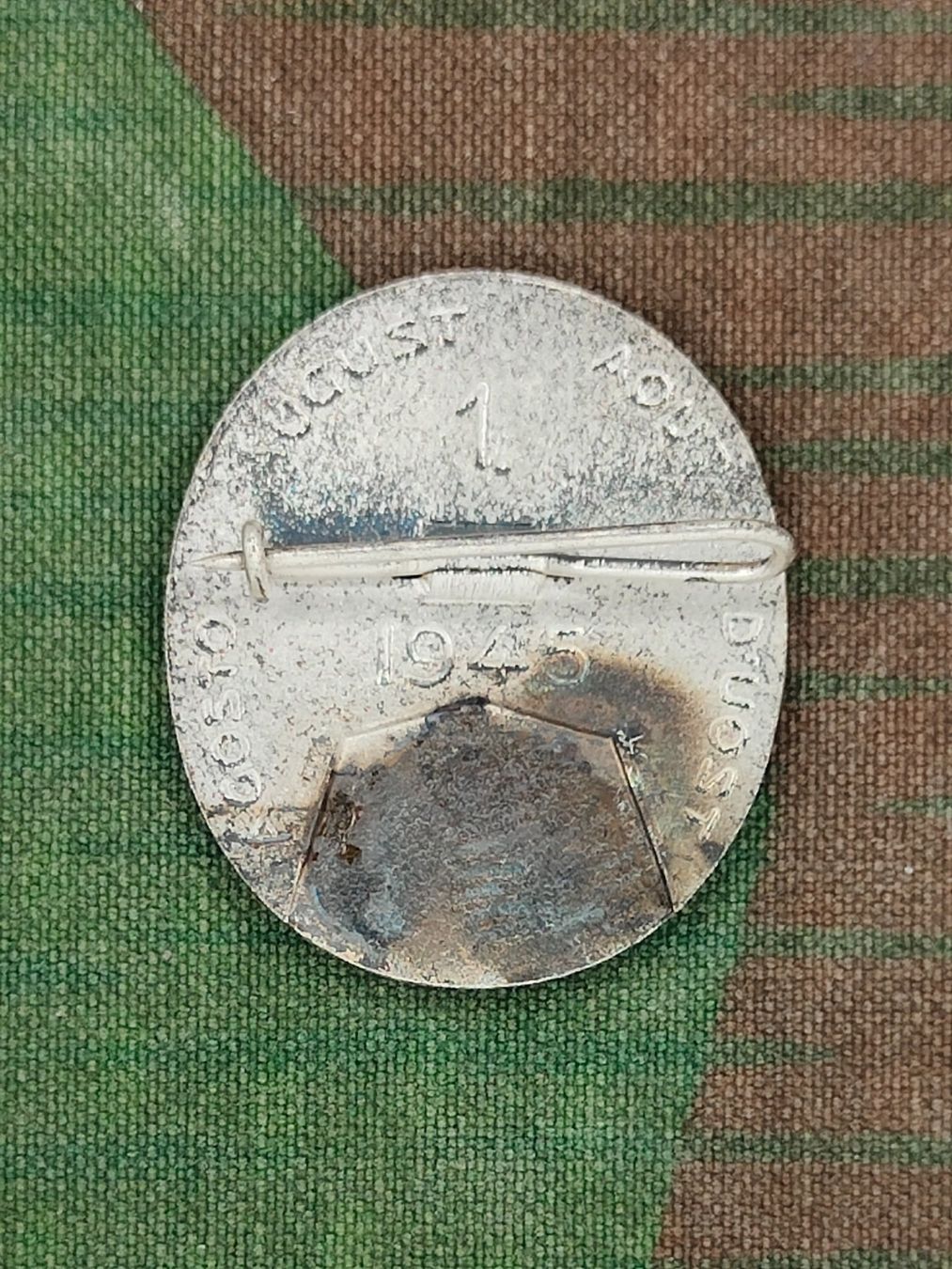 Placchette & Badge: 1. August Abzeichen 1945, Variante 2 – Usato da Bauma venduto da SwissMilitaria 1