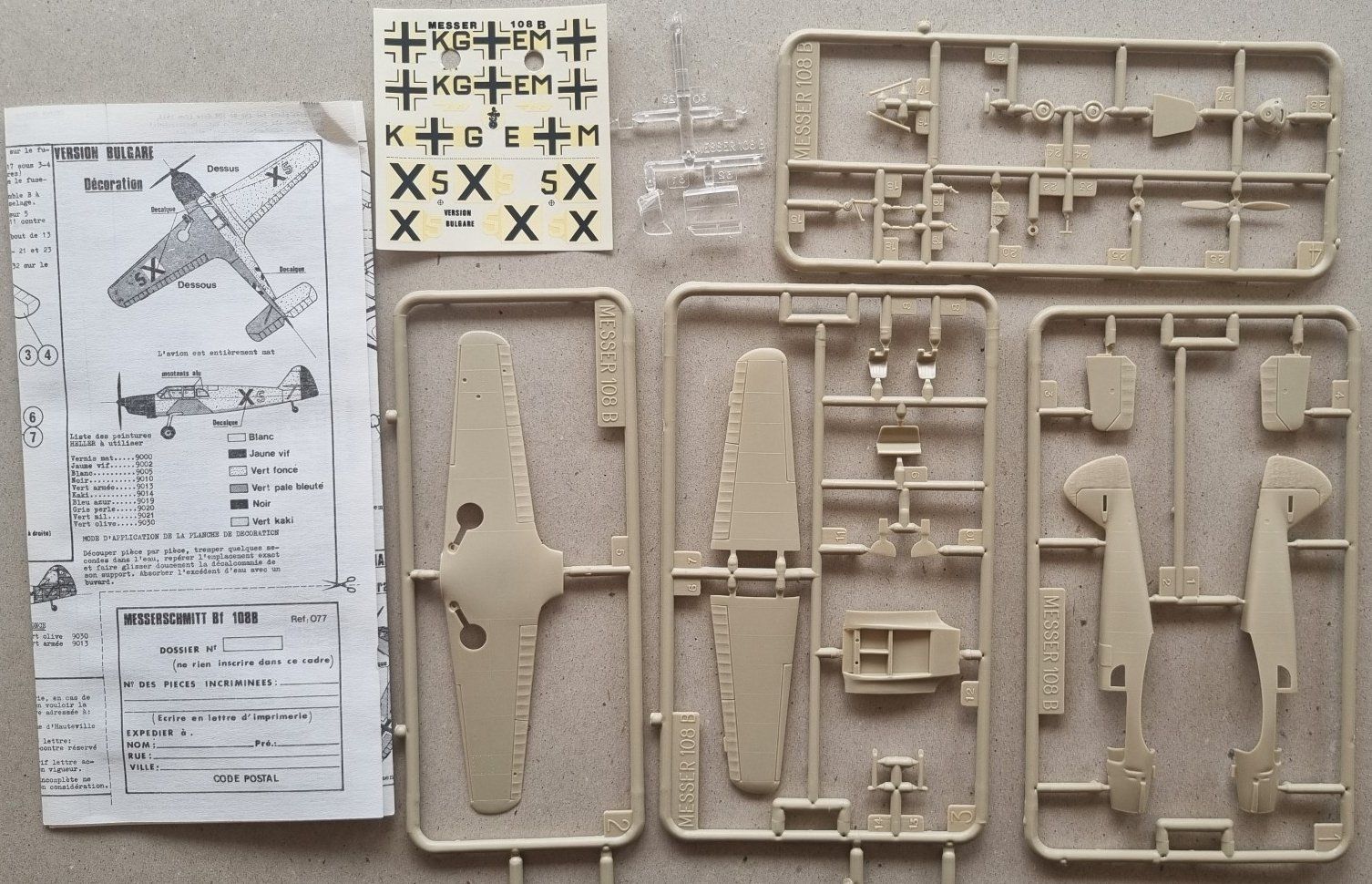 Heller Modellbausätze & Standmodelle: 1/72 Heller Bf 108B Taifun (231) – Gebraucht aus Grand-Lancy von LFW 4