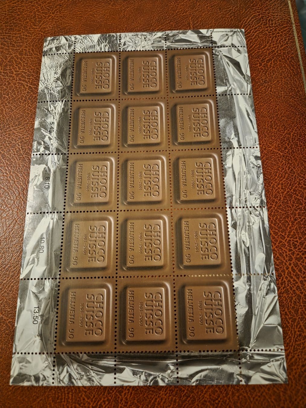 Tutti i francobolli: Sonderausgabe Choco Suisse 2001 – Usato da Riehen venduto da str_2msn