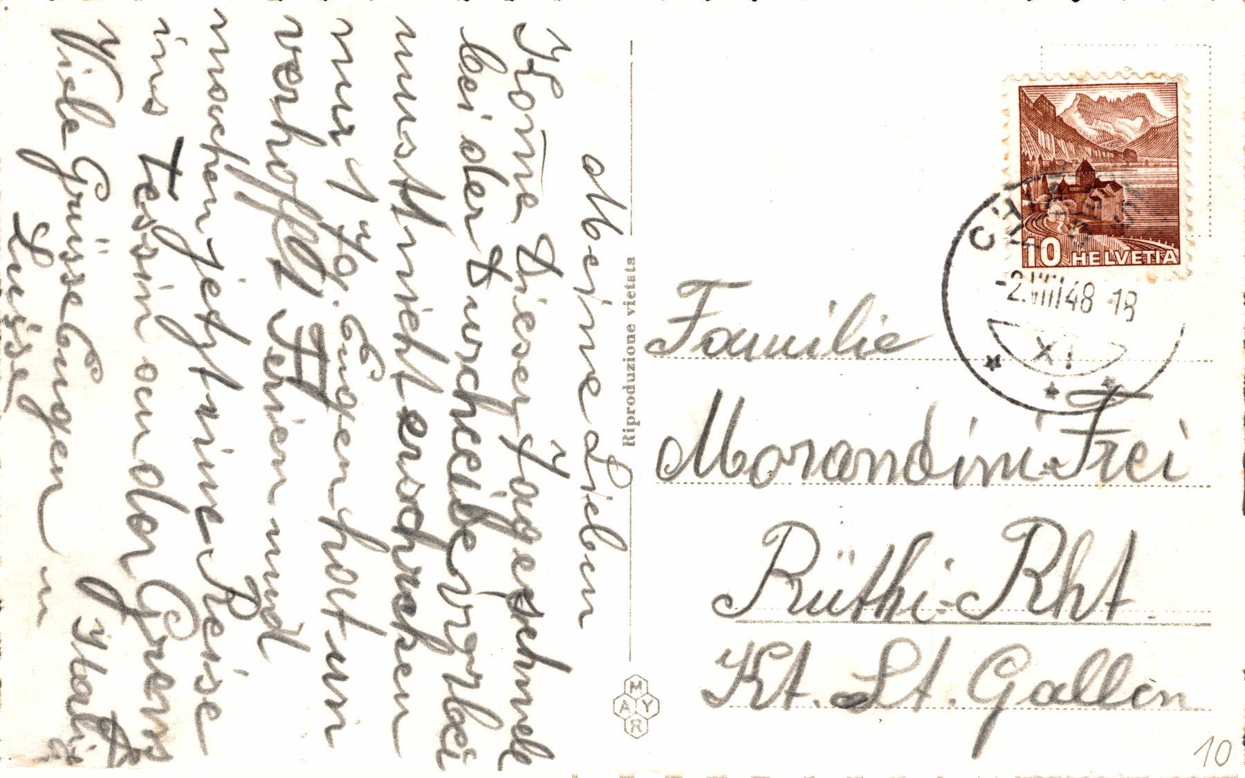 Cartoline postali: Chiasso. Panorama – Usato da Bronschhofen venduto da Astore 1