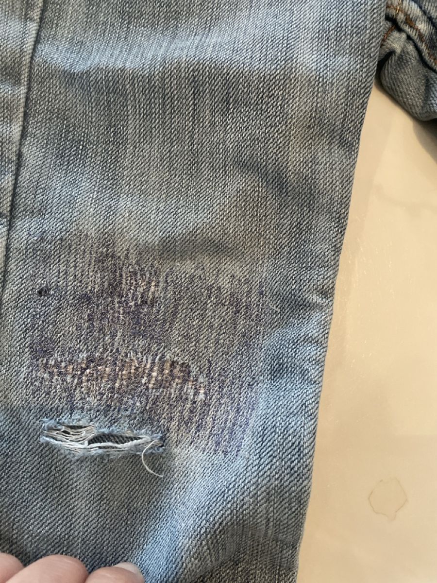 Pantaloni: Jeans Hosen mit Schranz Gr 104 – Usato da Kriens venduto da boramisch 2