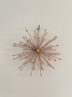 Funkelnder Weihnachtsstern :Wandhänger, Gold Glitzer, schön!