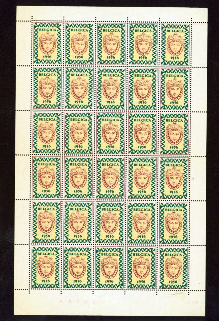 Tutti i francobolli: Bogen postfrisch BELGICA 1956 (AX569) – Nuovo (secondo la descrizione) da Seuzach venduto da Harri19