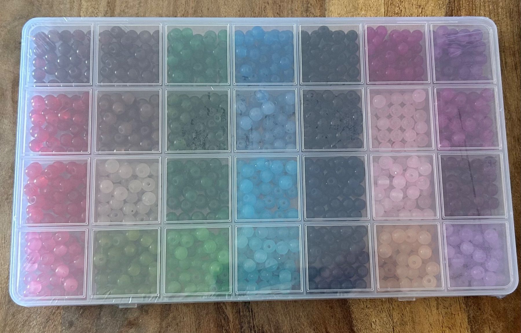 Perle (finte): Box Glasperlen 6mm, neu – Nuovo e nell'imballaggio originale da Geneve venduto da vane267
