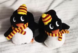 Niedliche Pinguin Hausschuhe, Grösse 23 Winter-Kuschlig